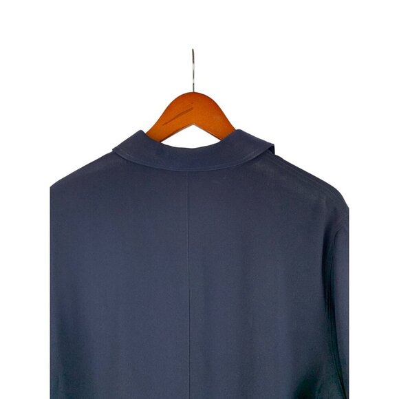 Chicos Womens Navy Button-Up Jacket Size 3 Polyester - Picture 5 of 5